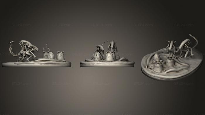 Figurines heroes, monsters and demons (Family, STKM_1416) 3D models for cnc